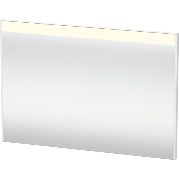 Duravit Brioso Mirror, 40 1/8 X1 3/8 X27 1/2  White High Gloss, Light Field, Square, Sensor Switch BR7003022226000